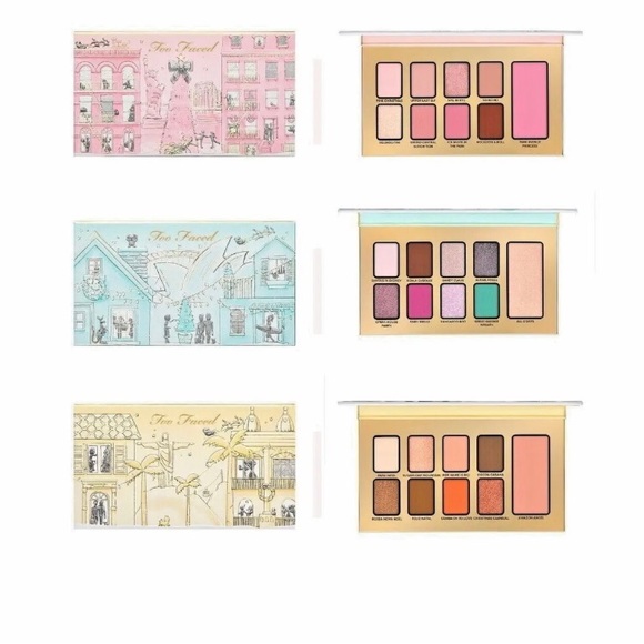 Too Faced Christmas around the World eye and cheek palettes NEW - Picture 2 of 5